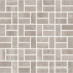 Mosaico Bricks Grigio Pat/Rett 2x5 ZZ |30x30