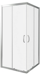 Душевое ограждение INFINITY 90*90, квадратное, стекло прозрач., БЕЗ поддона, профиль хром XX