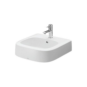 Раковина подвесная, 510х515хh177мм, с 1 отв.д/смесит., с переливом, CeFiONtect,  ZZ Toto NC L767CE#XW