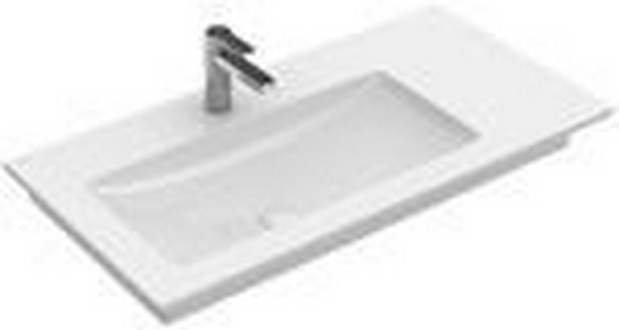 Раковина 1000х500мм, 1 отв. д/смес., с переливом, для установки с мебелью (цв. 01 white),  ZZ Villeroy & Boch Venticello 4134L101