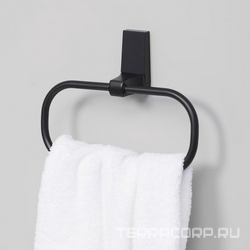 Держатель полотенец , цв.черный ZZ Wasserkraft Abens K-3260