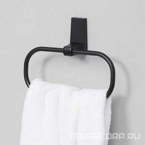 Держатель полотенец , цв.черный ZZ Wasserkraft Abens K-3260