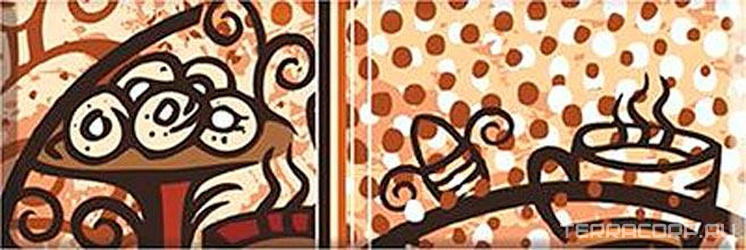 Керамическая плитка Absolut Keramika Monocolor 10x30 Decor Breakfast 01 10x30 Комбинированный 