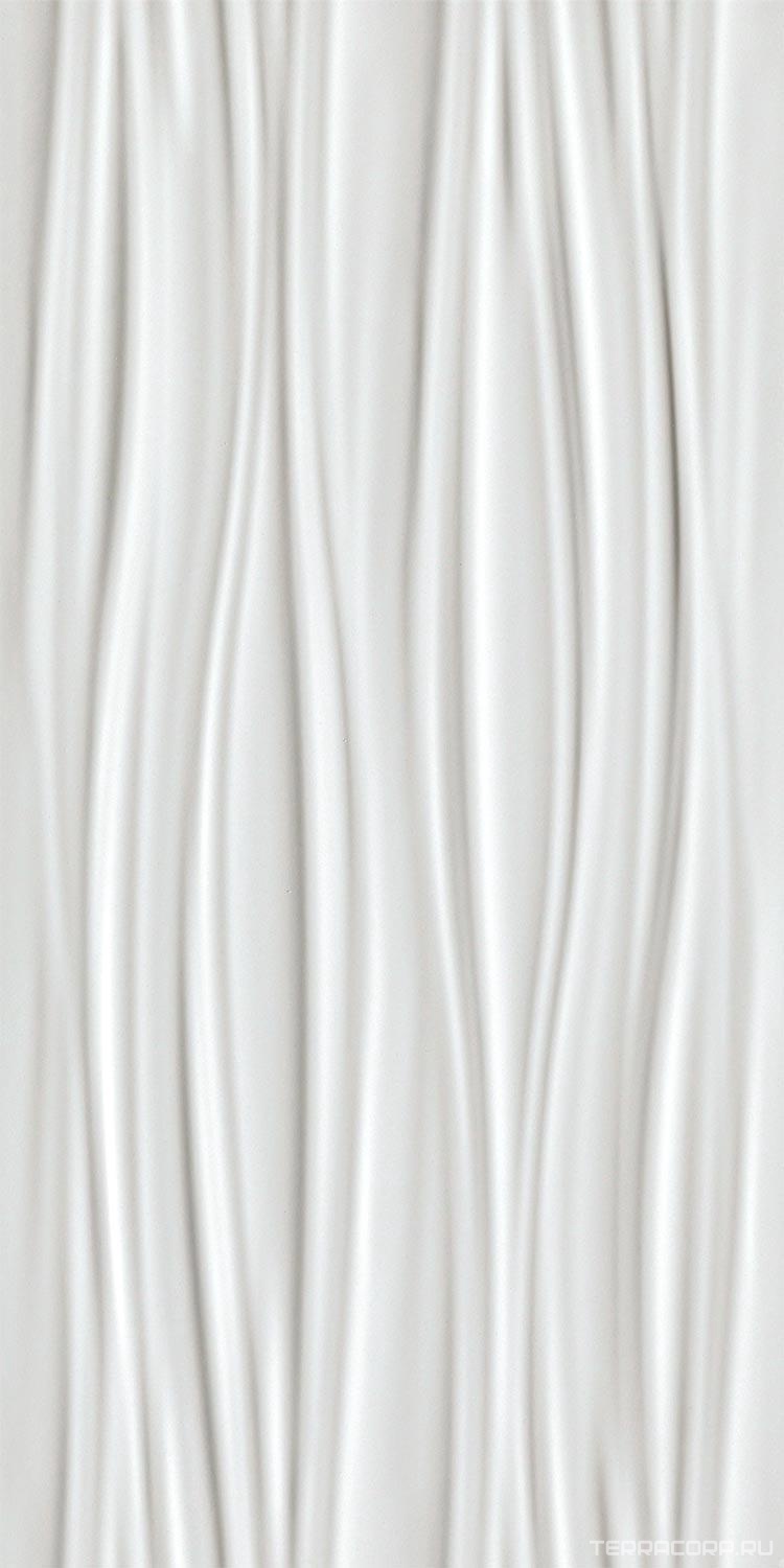 Керамическая плитка Atlas Concorde Italy 3D Wall Design 3D Ribbon White Matt 40x80 ZZ Белый, фото 4