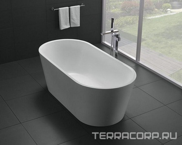 Ванна 1700x800xh600мм, акрил, отдельностоящая, БЕЗ перелива, пробка слива цв.хром в комплекте, BelBagno ZZ BelBagno Универсал BB71-1700-W0