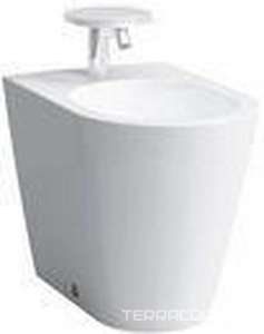 Биде напольное 37х54,5см, с 1 отв. д/смес., крепл. в компл., Kartell ZZ Laufen Kartell by laufen 8.3233.1.000.302.1