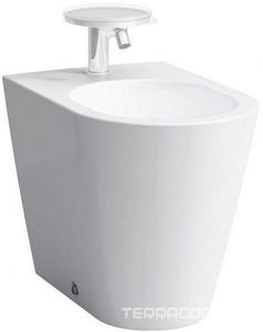 Биде напольное 37х54,5см, с 1 отв. д/смес., крепл. в компл., Kartell ZZ Laufen Kartell by laufen 8.3233.1.000.302.1