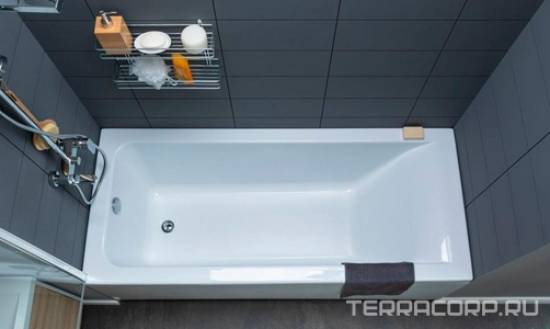 Акриловая ванна BRIGHT 175х70 см каркас в комп., без панели и сифона ZZ Aquanet Bright 273795