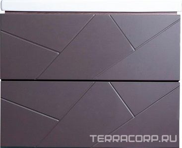 Тумба подвесная для комплекта Бриклаер  60 софт, БЕЗ РАКОВИНЫ, цв. графит ZZ Бриклаер Кристалл 4627125414510