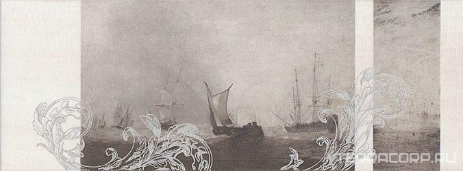 Декор Корабли коричневый 206 XX l15х40