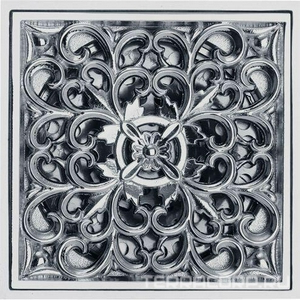 Трап сливной CANYON d40, с декоративной решеткой 100х100 мм, с мех-м обратным клапаном, хром XX Veragio Canyon VR.CAN-2007.CR