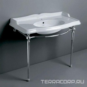 Консоль металлическая для раковины 105см, (для арт.AR 874 хх), (цв. хром),  ZZ Simas Arcade AR CG2 cromo