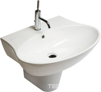 Раковина 680х490мм, 1 отв. д/смес., с переливом, (без креплен.YR47),  ZZ Hatria Nido Y0QX