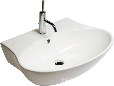 Раковина 680х490мм, 1 отв. д/смес., с переливом, (без креплен.YR47),  ZZ Hatria Nido Y0QX