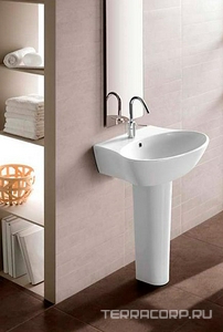 Раковина 680х490мм, 1 отв. д/смес., с переливом, (без креплен.YR47),  ZZ Hatria Nido Y0QX