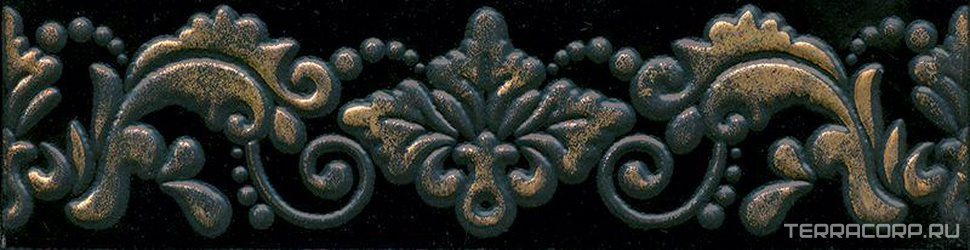 Бордюр Махараджа черный XX l7.2х30