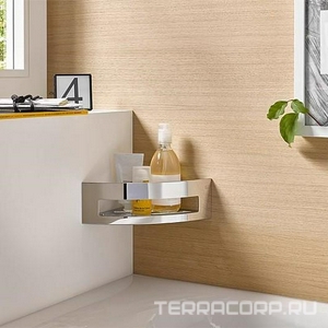 Полочка-решетка угловая, съёмная, 185х185х164хh81мм, (цв.хром),  ZZ Emco System2 3545 001 24