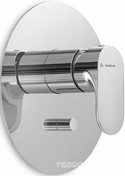 Встроенный однорычажный смеситель OLE для душа с переключателем на два потока, хром глянец ZZ