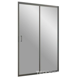 Veconi Душевая дверь VN-46В Арт.N46В-130-01-19C1 Стекло/6 мм профиль чёрный,  XX