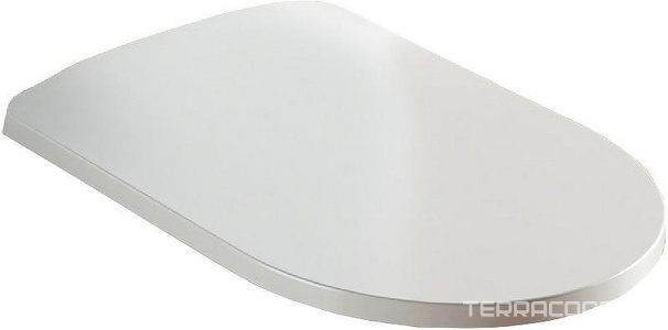 Сиденье для унитаза, с микролифтом, (цв. белый, петли цв. хром),  ArtСeram Monet MNA001 01; 71