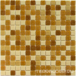 Мозаика Bonaparte Мозаика стеклянная Aqua 350 (на сетке) (20x20x4)  32,7x32,7 Комбинированный 