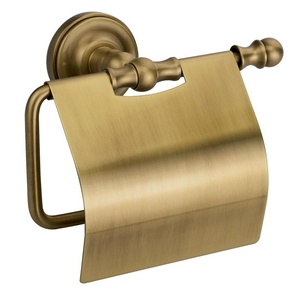 Держатель для т/б, с крышкой, (цв.бронза),  ZZ Migliore Mirella 17161