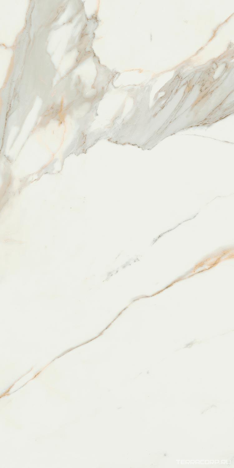 Керамогранит Pamesa Calacata Gold leviglass 60x120 Rec. Белый, фото 4