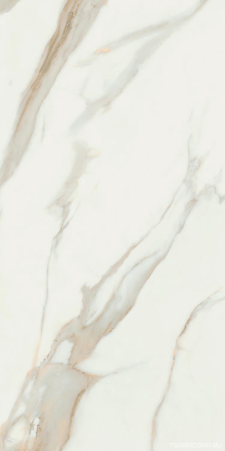 Керамогранит Pamesa Calacata Gold leviglass 60x120 Rec. Белый, фото 7