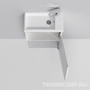 Раковина для тумбы , 45 см, цв. белый глянец, ZZ AMPM X-Joy M85AWCC0452WG