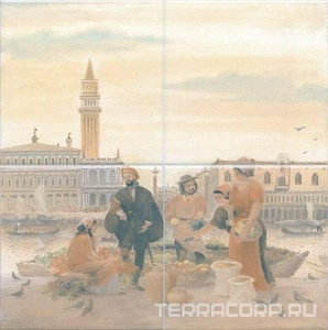 Керамическая плитка Kerama Marazzi Виндзор Панно Виченца  180x480 Комбинированный 