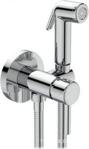 Смеситель совмещ. с гигиенич. душем, готовый к-т: лейка, шланг 150см, скрытая часть, (цв.хром),  ZZ Ideal Standard IdealSpray BD130AA