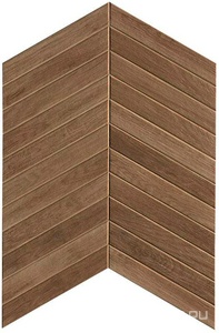Керамогранит FAP Ceramiche Roots  Chevron Tobacco 7,5x45 Коричневый 