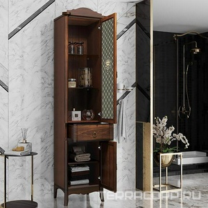 Пенал  напольный 400*1980*390 мм, правый, цвет орех ZZ Opadiris Виктория Z0000000230