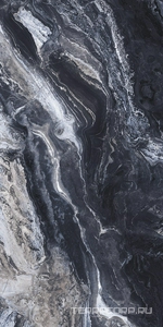 Керамогранит Fusure Ceramic Ariostocratic Style Light Luxury FSS12038 Pol KL 60x120 Черный 