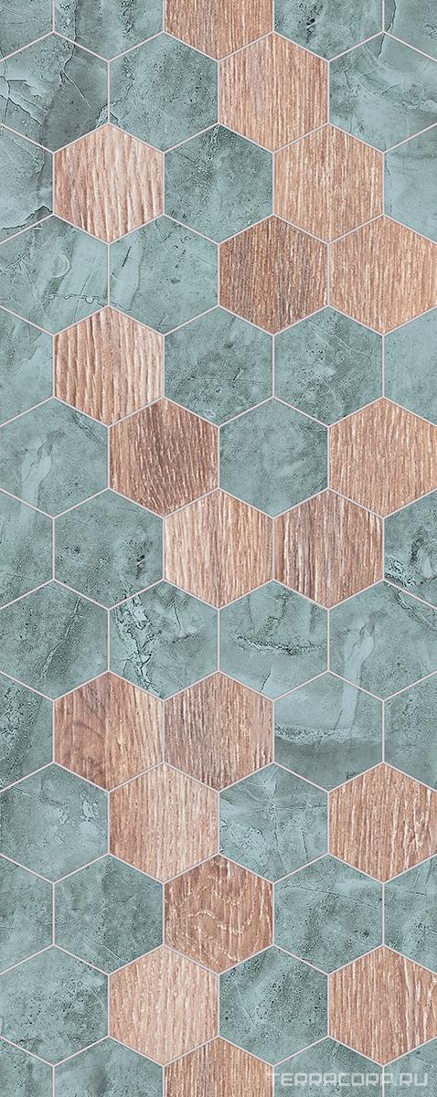 Керамическая плитка Azori Calacatta Ivori Forma 20.1x50.5 Комбинированный, фото 4