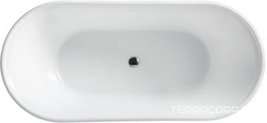 Ванна 1500x790xh600мм, акрил, отдельностоящая, слив-перелив цв.хром в комплекте, BelBagno ZZ