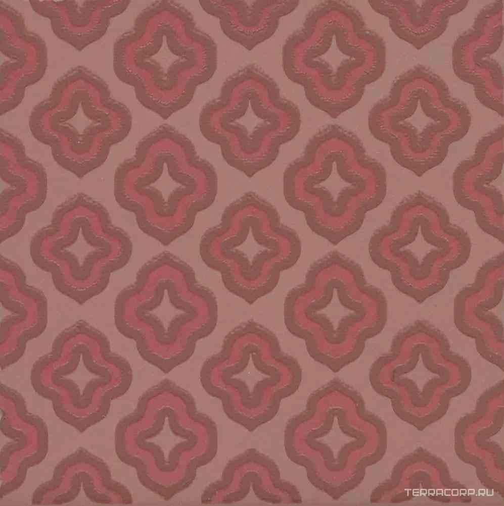 Декор Агуста 2 розовый матовый 9,8x9,8