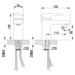 Смеситель Lemark Status LM4406C для раковины  4x14x15 ZZ Lemark status LM4406C