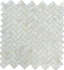 Мозаика Мастера Керамики Glass 750 из натурального перламутра (чип 15x30) 27х29,5 n/a 