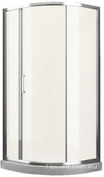 Душевое ограждение закруглённое, R550, 1200х900хh1950мм, правая/левая, 1 сдвиж.дверь, 2 неподв.сегм.(стек.прозр. Easy Clean 6мм, профиль цв.хром), Ume