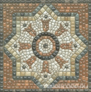 Керамическая плитка Kerama Marazzi Стемма Декор  20x20 Коричневый 