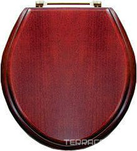 Сиденье для унитаза МДФ, красное дерево, петли (латунь)  ZZ Devon & Devon Oxford 2IBSEMDFSTAND