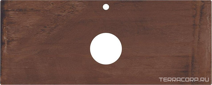 Cтолешница из плитки для мебели , 120 см, для накладных раковин, "Про Феррум коричневый" XX Kerama Marazzi Plaza PL1.DD571300R\120