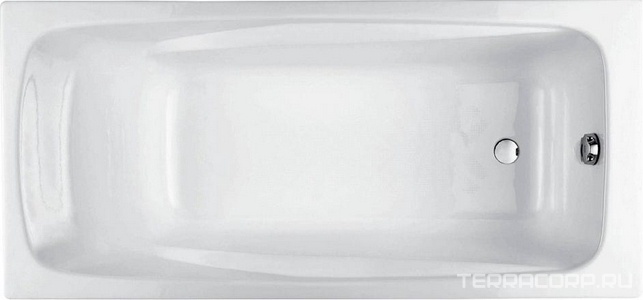 Ванна чугунная  180x85 без ножек, БЕЗ отверстий для ручек (ручки не предусмотрены) ZZ Jacob Delafon Repos E2904-00