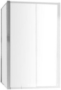 Боковая стенка, 1000(985-1010)хh1900мм,(правая/левая) для сдвижн/распашн. двери,(проф.цв.блест.серебро,стекло прозрачное 4мм), Huppe /PLSDS KL Huppe Alpha 2 2.A20507.069.321 / PL SDS