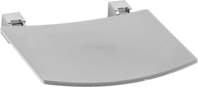 Сиденье для душа, настенное, откидывается наверх, БЕЗ крепёжного комплекта арт.34992 000100, (хром/светло-серый (RAL 7035)),  ZZ Keuco Plan 14980 010038