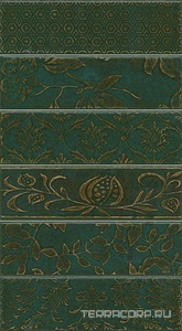 Керамическая плитка Kerama Marazzi Кампьелло Панно  зеленый (из 6 частей 8,5х28,5)XX28.5х51 Зеленый 