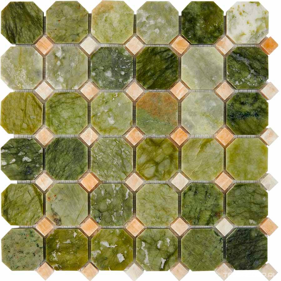 Мозаика Мастера Керамики Glass 211 Dondong Honey onyx (чип 48x48) 30.5х30.5 n/a, фото 3