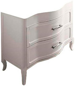 База под раковину 90см, без ручек, доводчики Blum, цвет bianco perlato,  ZZ Eban Rachele FBSRC090-BP bi perlato*2