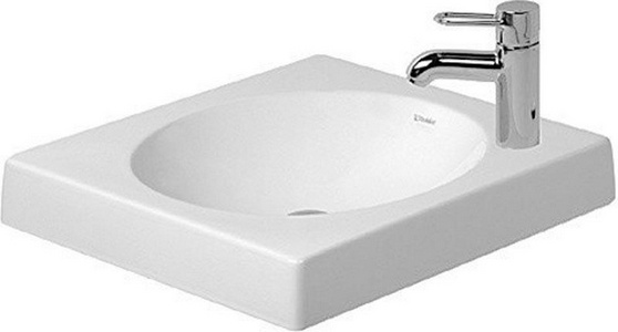 Раковина 500х500h75мм, отверстие д/смесит. слева, (крепл. в компл.)  ZZ Duravit Architec 032050 00 09